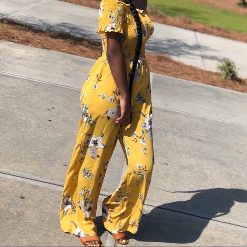 Yellow Floral Jumper